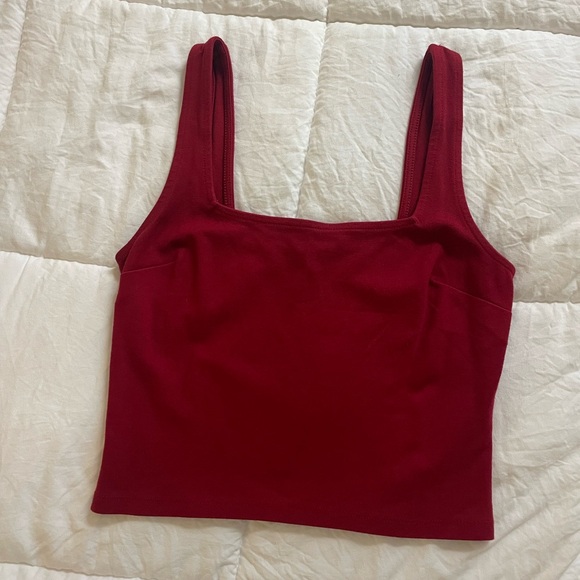 Express Deep Red Tank Top - Picture 2 of 4